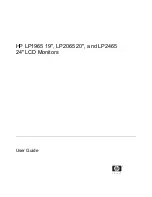 HP LP1965 - Promo LCD Monitor User Manual предпросмотр