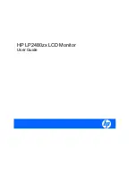 HP LP2480zx - DreamColor - 24" LCD Monitor User Manual preview