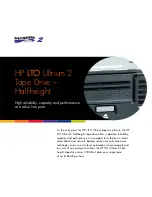 HP LTO-2 HH Datasheet preview