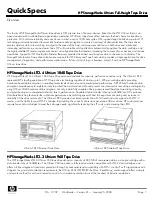 Preview for 1 page of HP LTO-3 960 Quickspecs