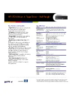 Preview for 2 page of HP LTO-4 HH Datasheet