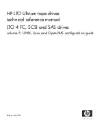 HP LTO-4 Ultrium 1760 Technical Reference Manual preview