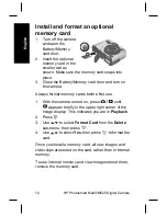 Предварительный просмотр 12 страницы HP M525 - Photosmart Digital Camera Instruction Manual