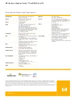 Preview for 2 page of HP m8080 Specifications