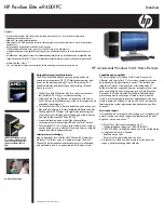 Preview for 1 page of HP m9400f - Pavilion - Elite Specifications