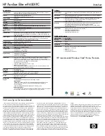 Preview for 2 page of HP m9400f - Pavilion - Elite Specifications