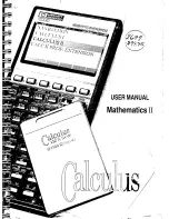 Preview for 1 page of HP Mathematics II User Manual