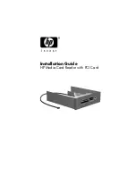 HP Media Card Reader with PCI Card Installation Manual preview