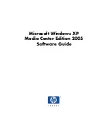 Предварительный просмотр 1 страницы HP Media Center 2005 Software Manual