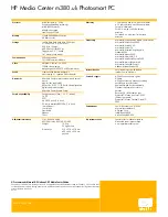 Preview for 2 page of HP Media Center Specifications