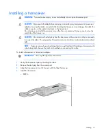 Предварительный просмотр 19 страницы HP Moonshot-45XGc User And Maintenance Manual