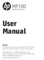 Предварительный просмотр 1 страницы HP MP100 User Manual