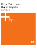 Предварительный просмотр 1 страницы HP mp2200 - Digital Projector User Manual