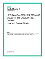 Предварительный просмотр 1 страницы HP MSL8096 User And Service Manual