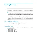 Preview for 18 page of HP MSR20-10 Installation Manual