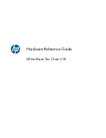 Предварительный просмотр 1 страницы HP MultiSeat t150 Hardware Reference Manual