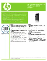 HP mv2040 Datasheet предпросмотр