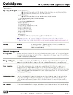 Предварительный просмотр 3 страницы HP NC1020 Quickspecs