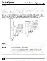 Предварительный просмотр 1 страницы HP NC110T Quickspecs