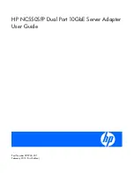 HP NC550SFP User Manual предпросмотр