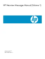 HP Neoview Messages Manual предпросмотр