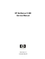 HP NetServer e 800 Service Manual предпросмотр