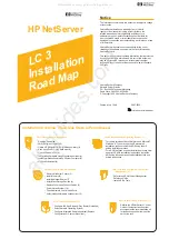 Preview for 1 page of HP NetServer LC 3 Installation Road Map