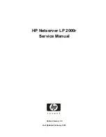 HP Netserver LP 2000r Service Manual предпросмотр