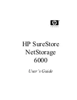 Preview for 1 page of HP NetStorage 6000 User Manual