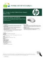 HP NK528AA - Comfort Wireless Mouse Specifications preview