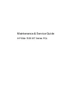 HP NV526UT - Elite - 7000 Maintenance And Service Manual preview