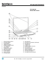 HP Nx6325 - Compaq Business Notebook Quickspecs предпросмотр