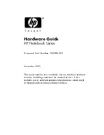 Preview for 1 page of HP nx9100 - Notebook PC Hardware Manual