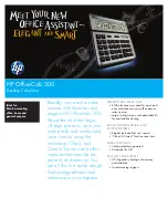 HP OfficeCalc 300 Specifications preview