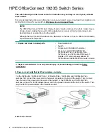 Предварительный просмотр 4 страницы HP OfficeConnect 1920S 24G 2SFP Quick Start Quide