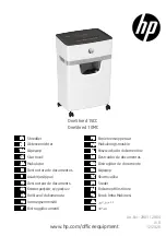 Preview for 1 page of HP OneShred 10MC Operating Manual