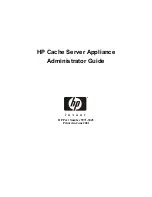 Preview for 1 page of HP P4535A - Web Cache Server Appliance Administrator'S Manual