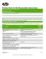 HP Pavilion 11 x360 PC Disassembly Instructions Manual preview