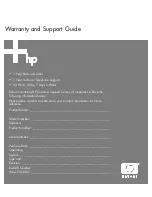 Preview for 1 page of HP Pavilion a1000 Support Manual