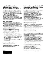 Preview for 1 page of HP Pavilion a700 - Desktop PC Important Information