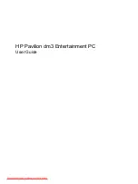 Preview for 1 page of HP PAVILION DM3 User Manual