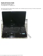 HP Pavilion DV6 Series Keyboard Removal Manual preview