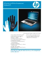 HP Pavilion dv6760ea Specification Sheet preview