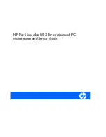 Предварительный просмотр 1 страницы HP Pavilion dx6500 - Notebook PC Maintenance And Service Manual