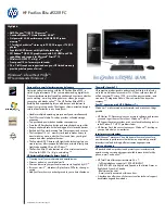 HP Pavilion Elite e9220f Specifications preview