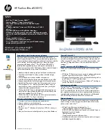 Preview for 1 page of HP Pavilion Elite e9230f Specifications