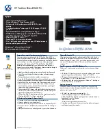 HP Pavilion Elite e9260f Specifications preview