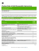 Preview for 1 page of HP Pavilion G4T-1000 Disassembly Instructions Manual