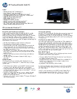 Preview for 1 page of HP Pavilion H8-1040 Specifications