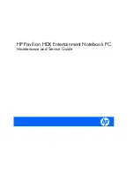 HP Pavilion HDX9000 Maintenance And Service Manual предпросмотр